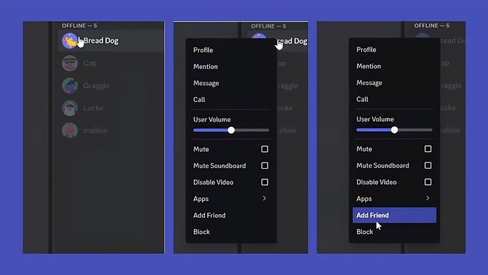Hướng dẫn kết bạn trên Discord qua danh sách thành viên