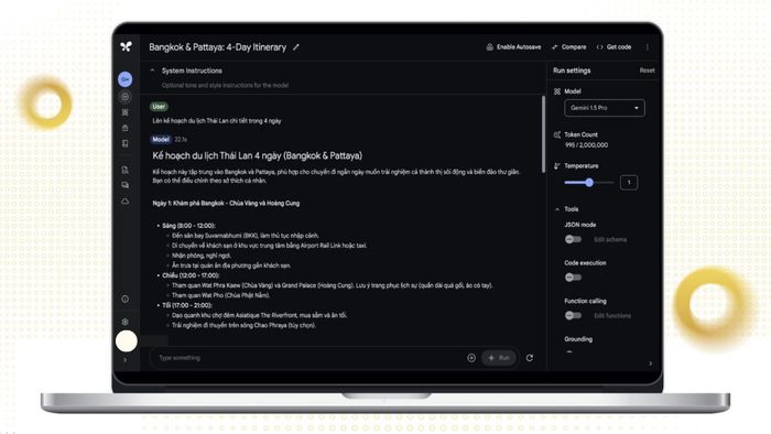 Hướng dẫn cách sử dụng Google AI Studio Prompts bước 3