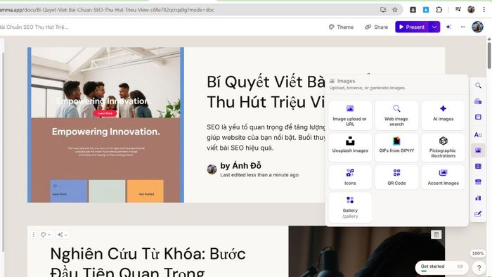 Hướng dẫn làm Slide PowerPoint miễn phí với Gamma PowerPoint AI - Bước 3