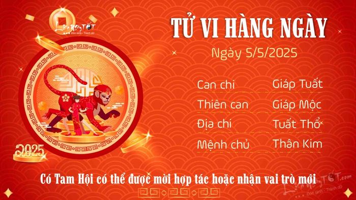Tu vi hang ngay 5/5/2025 cua 12 con giap - Than