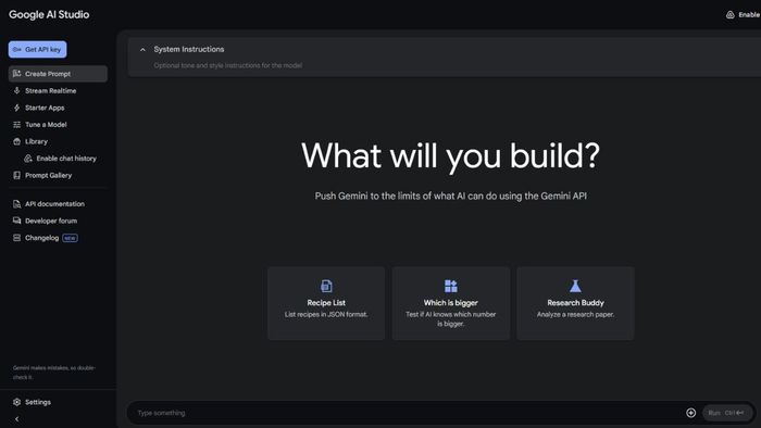 Hướng dẫn đăng nhập vào Google AI Studio – Bước 3.