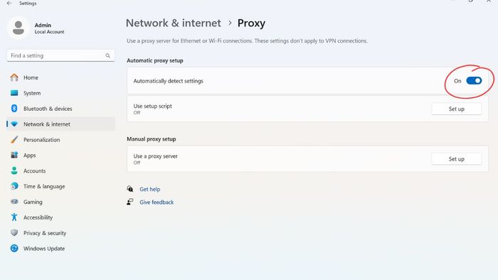 err network changed