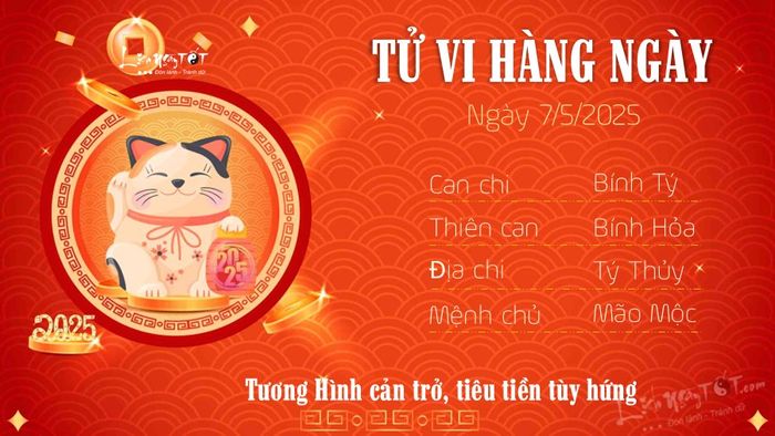 Tử vi hàng ngày 7/5/2025 cho tuổi Mão