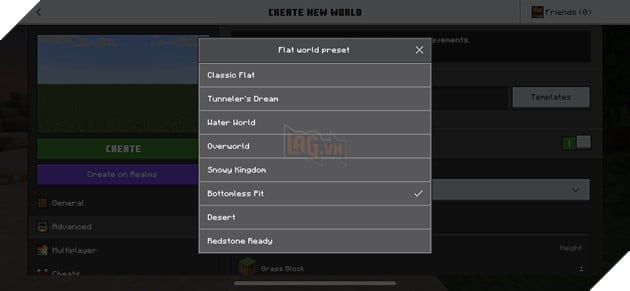 Minecraft Bedrock đã cập nhật tính năng mới cho thế giới phẳng lần thứ hai.