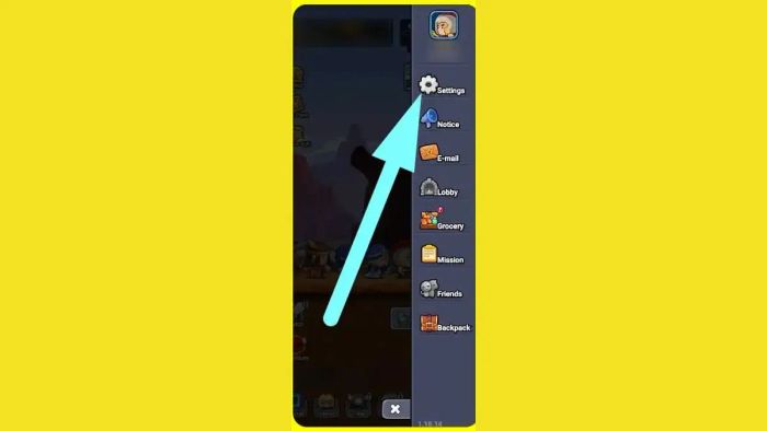 Hướng dẫn nhập code Mini Heroes Magic Throne - bước 2