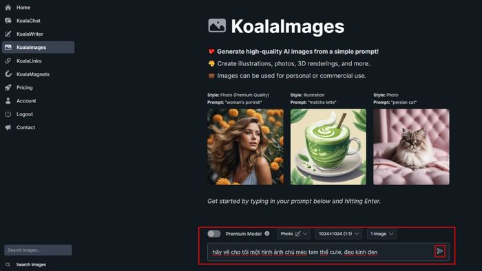 Cách sử dụng Koala AI để tạo hình ảnh - hình 2