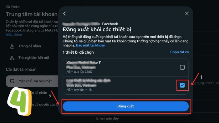 Hướng dẫn gỡ tài khoản Messenger trên máy tính - bước 4