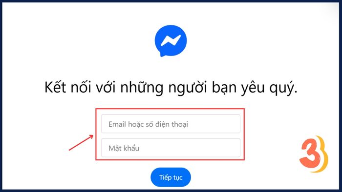 Hướng dẫn chi tiết cách chuyển Messenger sang tài khoản khác trên máy tính - bước 3