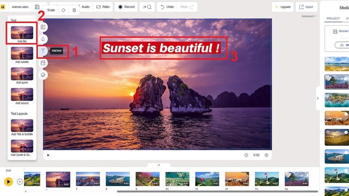 hướng dẫn dùng Animoto trên website - bước 4