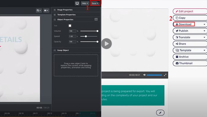 Hướng dẫn sử dụng Moovly tạo video - bước 5