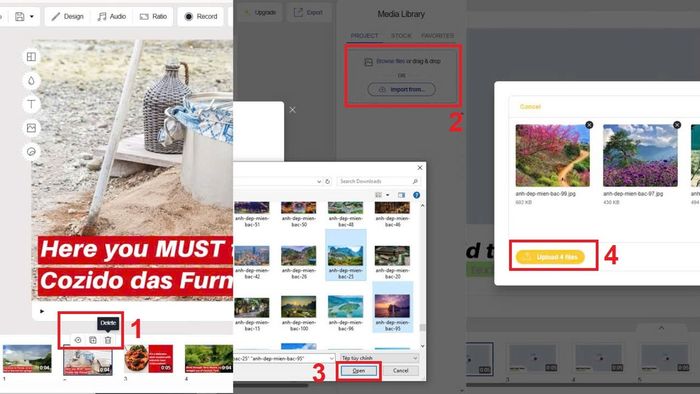 hướng dẫn dùng Animoto trên website - bước 3