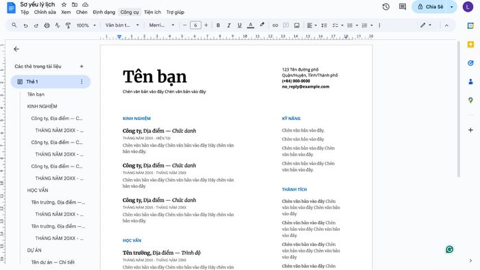 Hướng dẫn sử dụng Google Docs để sửa lỗi chính tả và thay đổi ngôn ngữ - Bước 1