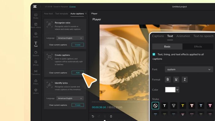 Hướng dẫn tạo phụ đề tự động trên CapCut PC