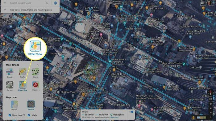Google Street View được tích hợp trong Google Maps