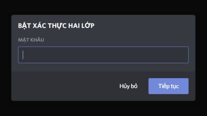 Cách thiết lập xác thực 2FA trên Discord trên máy tính - bước 3
