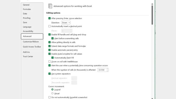 Hướng dẫn sửa lỗi không nhập dữ liệu vào Excel – Phương pháp 10