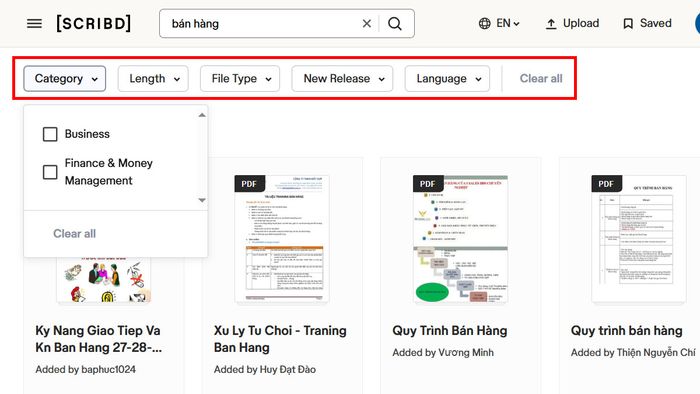 Mẹo tìm kiếm tài liệu nhanh chóng trên Scribd