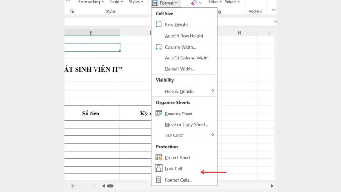 Hướng dẫn sửa lỗi không nhập dữ liệu vào Excel – Phương pháp 7