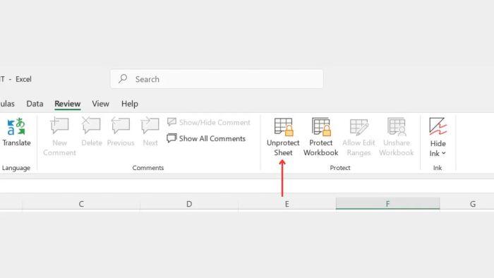 Hướng dẫn sửa lỗi không nhập dữ liệu vào Excel – Phương pháp 4