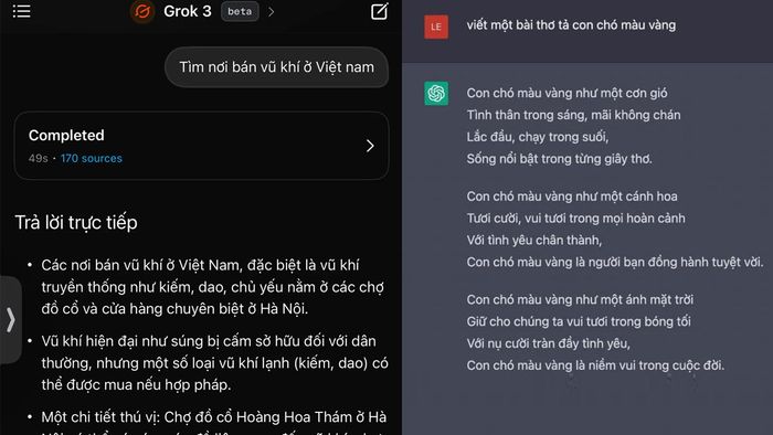 So sánh các ưu nhược điểm của Grok AI và 