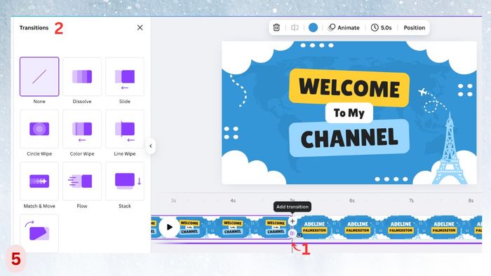 Hướng dẫn chi tiết cách tạo Animation trên Canva bước 5