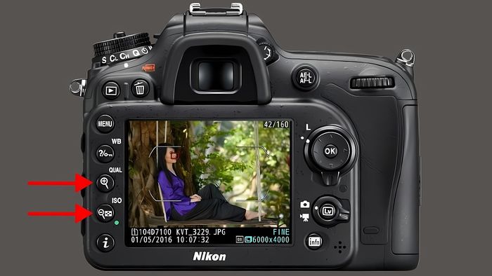 Các tùy chỉnh khi xem lại ảnh trên Nikon - phóng to và thu nhỏ ảnh