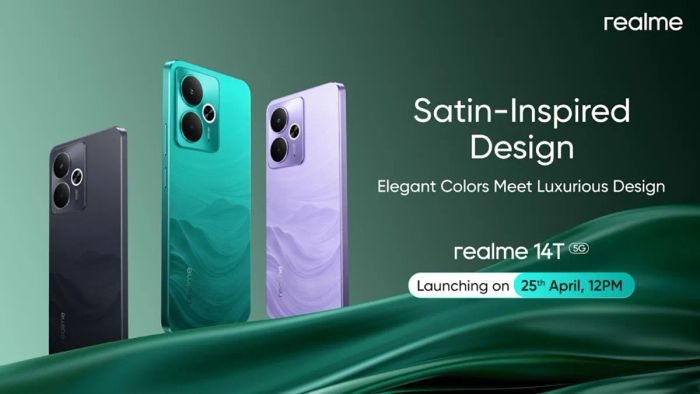 realme 14T 5G sẽ chính thức ra mắt vào ngày 25 tháng 4 tới