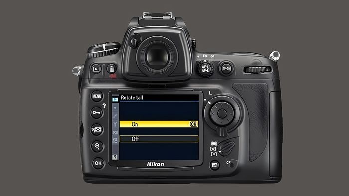 Các tùy chỉnh khi xem lại ảnh trên Nikon - xoay ảnh lại - bước 3