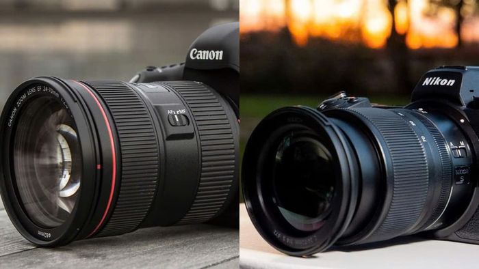 So sánh giữa các dòng máy ảnh Nikon và Canon