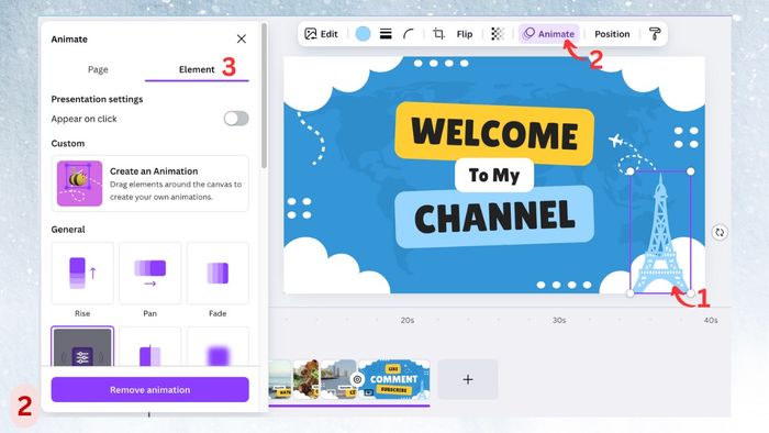 Hướng dẫn chi tiết cách tạo Animation trên Canva bước 2