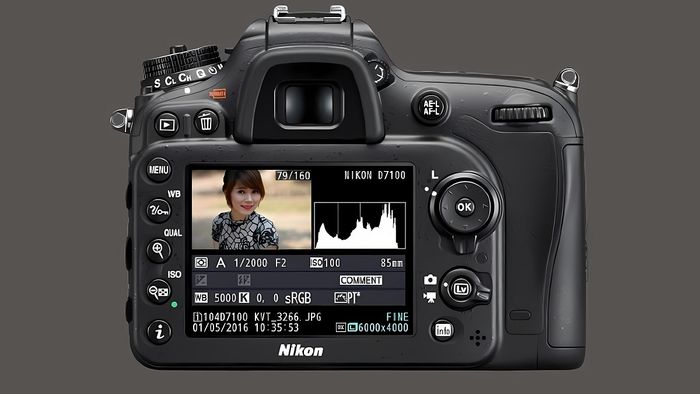 Các tùy chỉnh khi xem lại ảnh trên Nikon - sử dụng histogram - bước 2