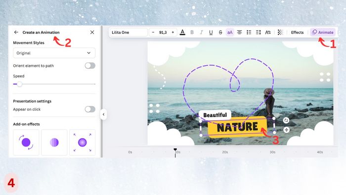 Hướng dẫn chi tiết cách tạo Animation trên Canva bước 4