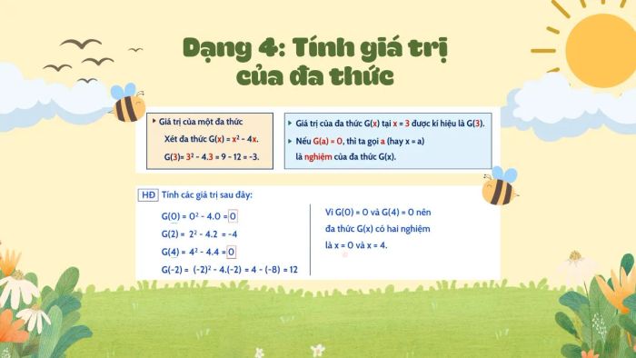 toán 7 đa thức 1 biến