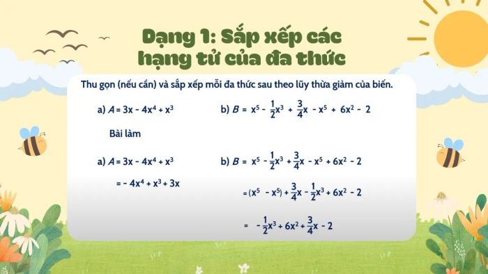 toán 7 tập 2 đa thức một biến