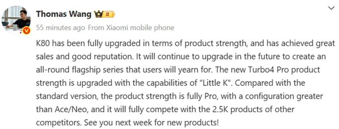 Redmi Turbo 4 Pro sẽ là chiếc điện thoại đầu tiên trang bị vi xử lý Snapdragon 8s Gen 4