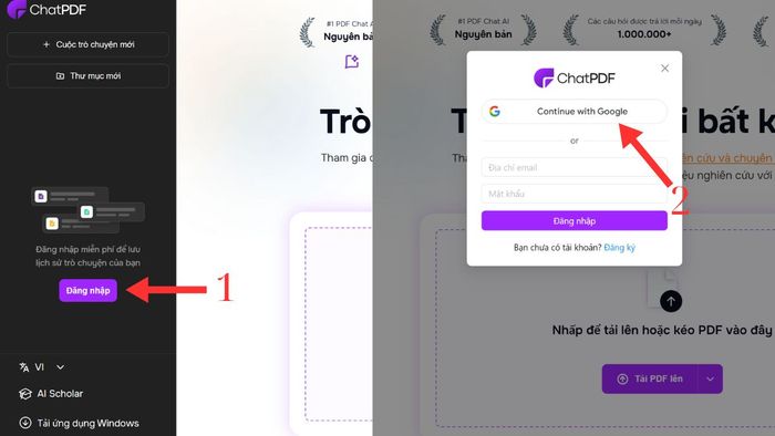 Hướng dẫn cách tạo tài khoản ChatPDF
