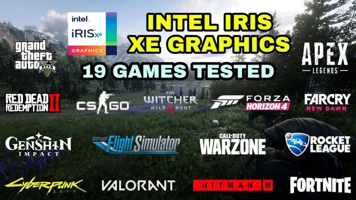 Card đồ họa Intel Iris Xe Graphics có thể chơi được các tựa game như: League of Legends, Valorant, The Sims 4.
