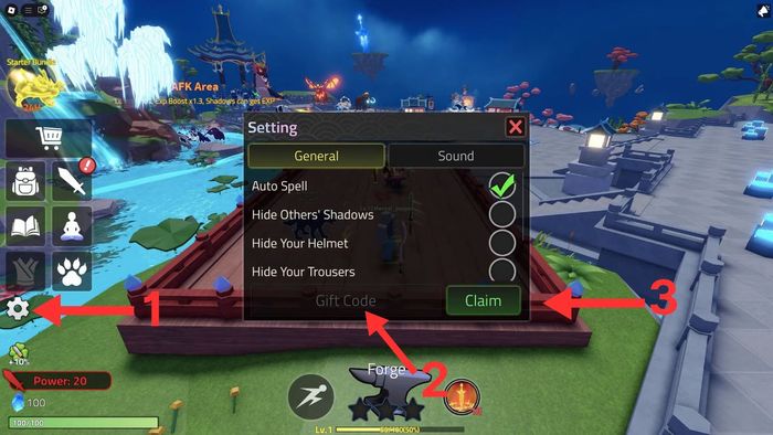 Hướng dẫn nhập mã code Weapon Fighting RNG đơn giản nhất