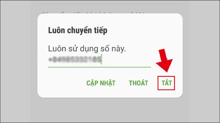 Hướng dẫn tắt chuyển tiếp cuộc gọi trên điện thoại Android - bước 3