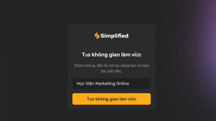 Hướng dẫn đăng ký tài khoản Simplified AI - bước 3