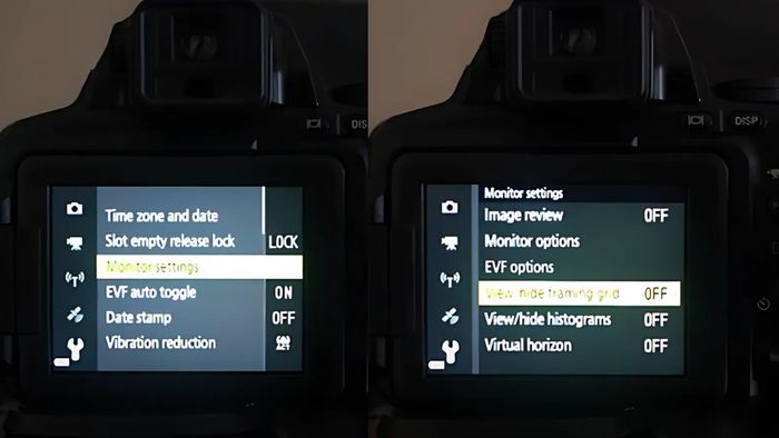 Hướng dẫn bật lưới trên máy ảnh Nikon Coolpix - bước 2