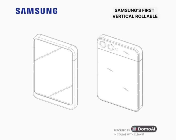 Bằng sáng chế về smartphone màn hình cuộn của Samsung.