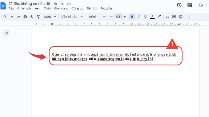 Lỗi nhảy chữ trong Google Docs là gì?