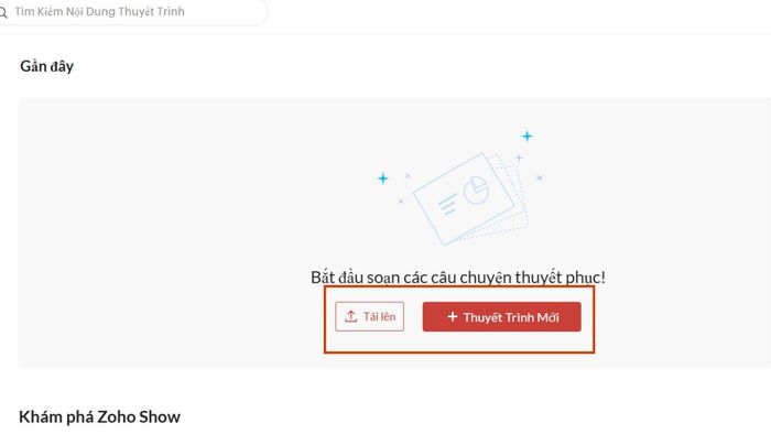 Hướng dẫn sử dụng Zoho Show AI tạo slide thuyết trình – bước 2