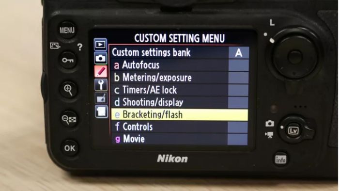 Hướng dẫn tắt flash trên máy ảnh Nikon D-series - cách 3.1