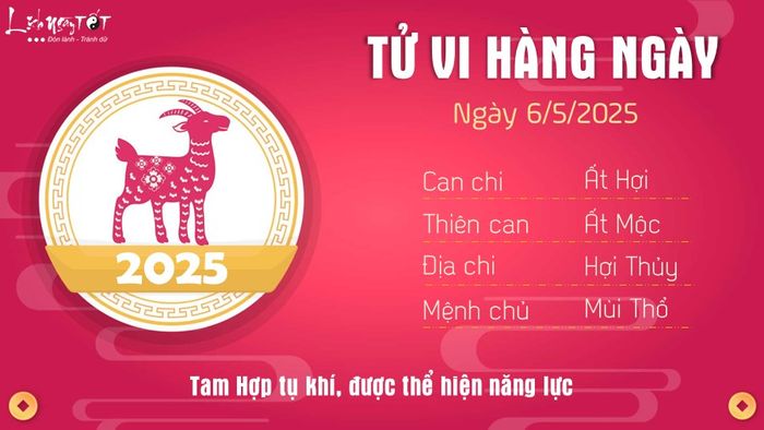 8 Tu vi hàng ngày 6-5-2025 - Tuổi Mùi