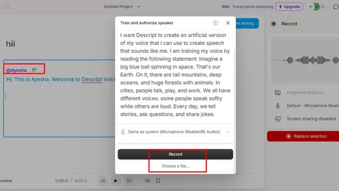 Hướng dẫn sử dụng Descript AI để tạo video chuyên nghiệp – Bước 2
