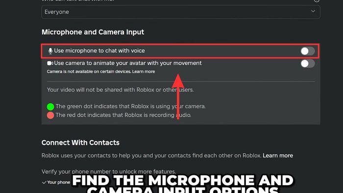 Hướng dẫn bật voice chat Roblox - bước 3