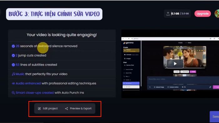 Hướng dẫn bước 3 sử dụng Wisecut video chỉnh sửa video bằng AI