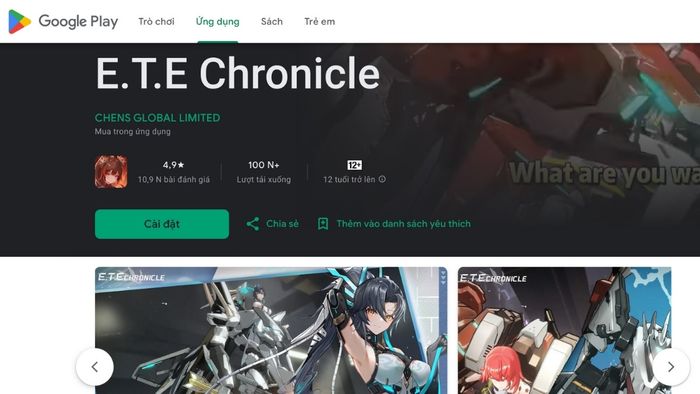 Hướng dẫn cài đặt và chơi ETE Chronicle